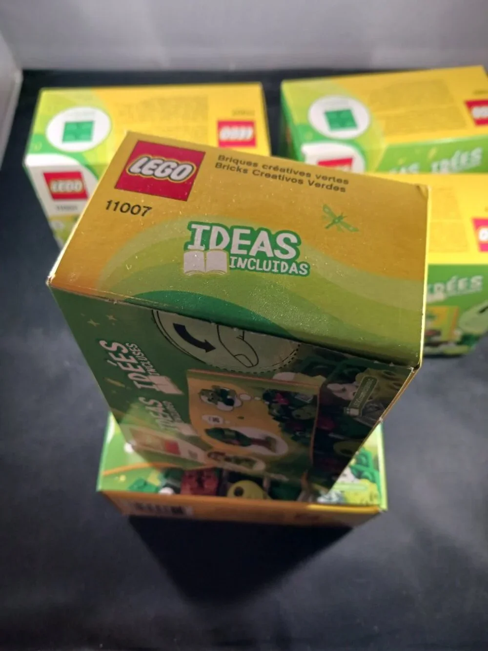 5 Boxes LEGO Classic Creative Green Bricks 60 Piece Building Toy #11007 4+